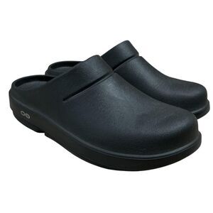 Oofos OOcloog Womens 8 Mens 6 Slip On Recovery Clogs Black Sport Slide
